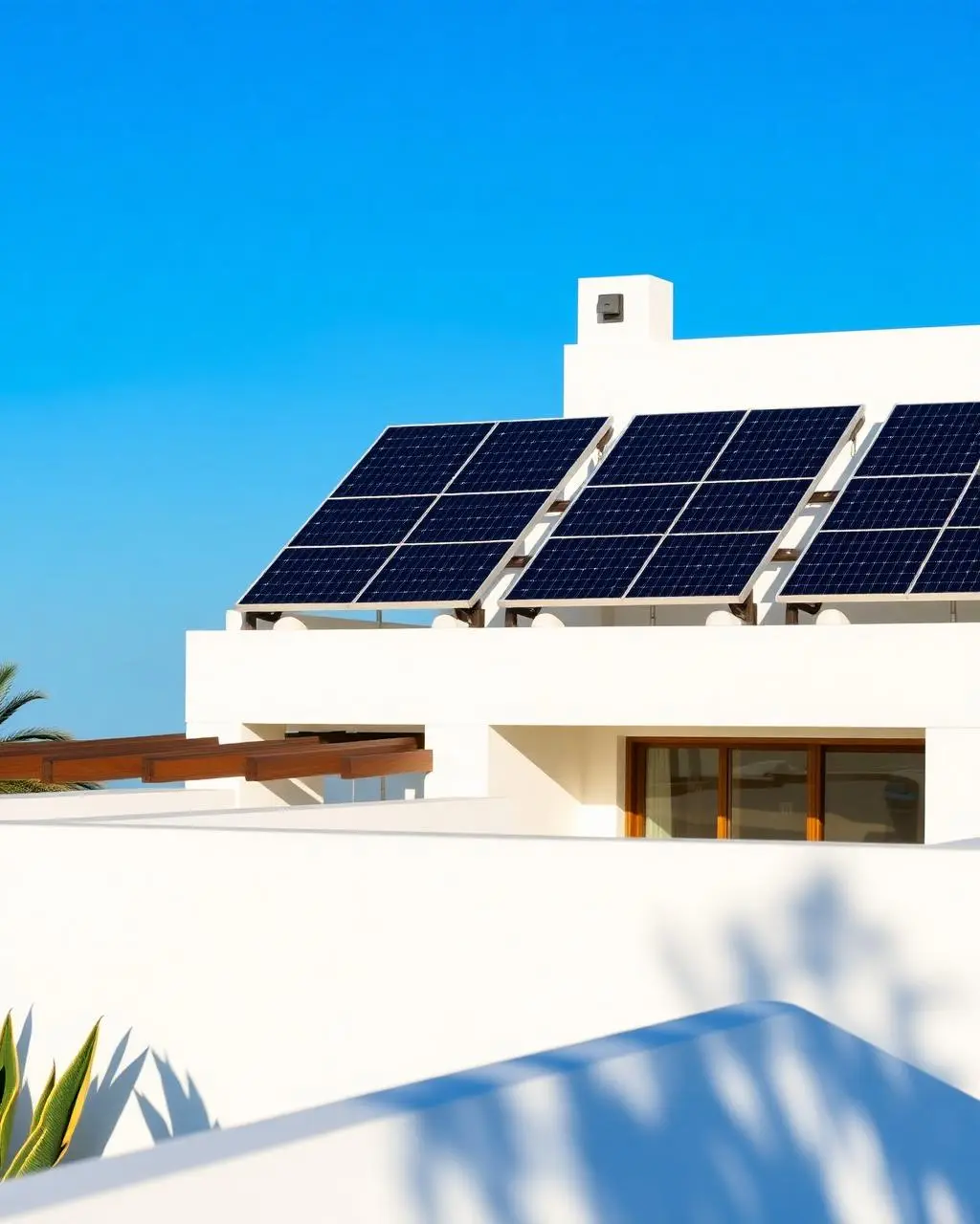 Paneles solares instalados en casa residencial en Guadalajara